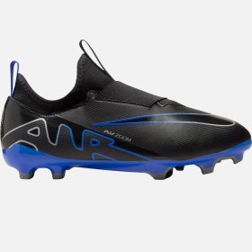 Resim Nike Mercurial Air Zoom Vapor 15 Academy Bağcıksız Fg/mg Çoraplı Çocuk Kramponu Siyah 