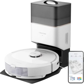 Resim Roborock Q8 Max Plus Beyaz 5.500 Pa Emiş Gücü Çöp Istasyonlu Duoroller Fırça Robot Süpürge Beyaz 