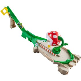 Resim Hot Wheels Mario Kart Çılgın Yaratıklar Oyun Seti Serisi - Piranha Plant Slide GCP26-GFY47 