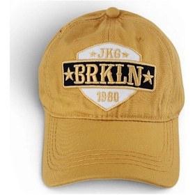 Resim Hedea Unisex Vintage Eskitme Beyzbol Şapkası Brkln Nakışlı Ayarlanabilir Sarı Pamuklu Cap 