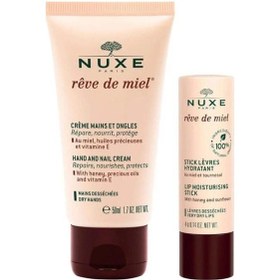 Resim Nuxe Reve De Miel Hand and Nail Cream 30 ML + Moisturizing Lip Stick 4 G 