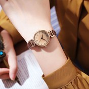 Resim PU Deri Kayış ve Gül Altın Kasa ile Şık Kadın Kuvars Saati - Modaya Uygun Analog Ekran, Ona Mükemmel Hediye 
