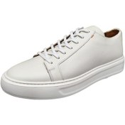 Resim Marcomen 17136 Hafif Taban Deri Sneakers Erkek Ayakkabı Beyaz 