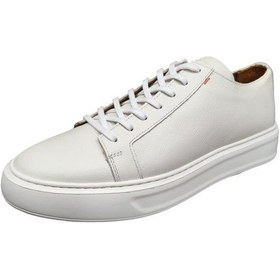 Resim Marcomen 17136 Hafif Taban Deri Sneakers Erkek Ayakkabı Beyaz 