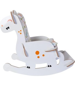 Resim Mavi Trend Ahşap Sallanır Çoçuk Sandalyesi Çocuk Koltuk Bebek Koltuk Sandalye 