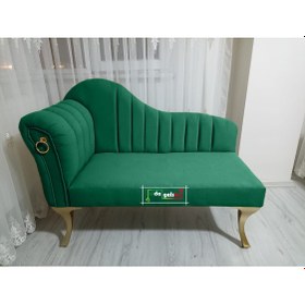 Resim Alda Gelsin Yeni Model Ultra Lüks Alda Çizgili Josefin Bench Puf Berjer 130 cm 