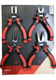 Resim 4 Lü Elektronikçi Mini Pense-Sekman-Kargaburun-Yankeski Seti 