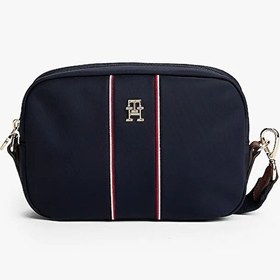 Resim Tommy Hilfiger Popette Camera Bag Corp Kadın Mavi Çanta - Aw0aw17710 