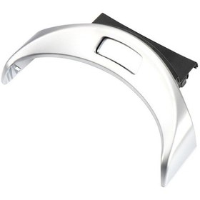 Resim Mercedes C W205 Orta Konsol Düğme Kapağı - Karbon Fiber Görünümlü Gümüş Renk 1-gang 1-gang 