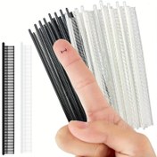 Resim Sadece Mikro Yapıştırıcı Tabancası için, Pazarda En Popüler Mini Bağlayıcı, Mini Yapıştırıcı İğneleri, Uzunluğu Sadece 3.4mm, Hızlı Dikiş ve Tamir için En Uygun Yapıştırıcı İğneleri, Zigzag Tipi 