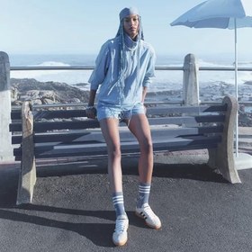 Resim adidas Summer Glow Denim Kadın Şort 