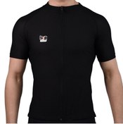 Resim BSCYCLİNG Siyah Bisiklet Forması ( Petek Desen , Kısa Kol ) 