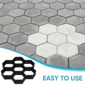 Resim 1 adet Kolay Kullanımlı DIY Bahçe Yolu Yapım Seti - Kaldırım & Taş Yollar için Dayanıklı Plastik Çimento Tuğla Kalıplama Aracı - Dış Mekan Yürüyüş Yolları & Peyzaj Projeleri için Mükemmel 