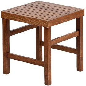 Resim Bahçeme Kaş 40x40 Şezlong Tipi Ahşap Sehpa 45cm Yükseklik 