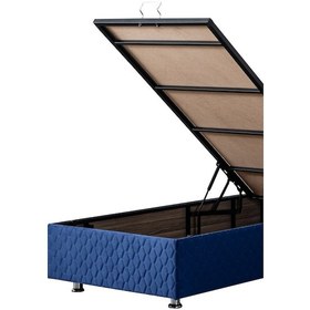 Resim Setaymobilya Baza, Duke Lacivert Tek Kişilik Baza + Başlık, Mdf, Setay 