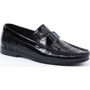 Resim Pierre Cardin 2596 Siyah Rugan Erkek Loafer Günlük Deri Ayakkabı Siyah 