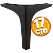 Resim Sedef Lüks Mobilya Kanepe Sehpa Tv Ünitesi Koltuk Ayağı 17 Cm Siyah Baza Ayak 