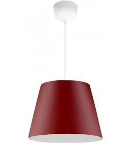 Resim Sofia Konik Tavan Sarkıt Bordo Pvc Malzemeli Çocuk Odası Hol Antre Mutfak Avize Bordo 