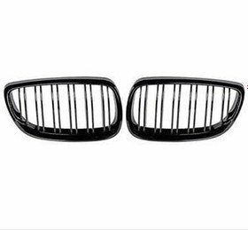 Resim Bmw E92 2006-2009 M3 Böbrek (Çift Çizgi Panjur) Piano Black 