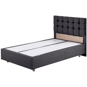 Resim Venedik İkili Set, Venedik Tek Kişilik Baza Başlık Seti - Antrasit 100 x 200 