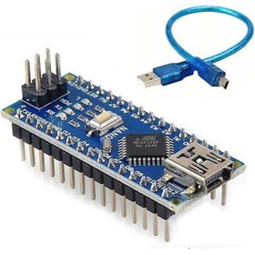 Resim Arduino Nano Klon USB Chip CH340+ USB Kablo Hediye 