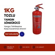 Resim Zirve Yangın Yangın ve Güvenlik Sistemleri 4 Yıl Garantili ABC Tozlu Yangın Söndürücü - CE ve TSE Belgeli 1 kg 