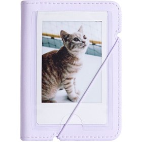 Resim Fujifilm Instax Mini Film Uyumlu 28'li Lila Albüm 