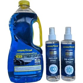 Resim Goodyear Araç Bakım Seti Cam Suyu 1.8l + Buğu Önleyici + Buz Çözücü 