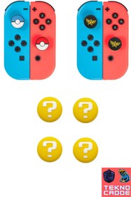 Resim beboncool Nintendo Switch/Switch OLED/Switch Lite Analog Koruyucu Silikon Pad 