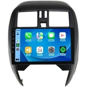 Resim Nissan Micra 2014-2018 6gb Ram 64gb Hafıza 8 Çekirdek Carplay Kamera Android Multimedya 9" 
