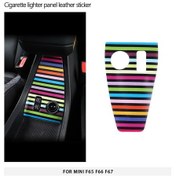 Resim Mini F65 F66 F67 Araba Sigara Çakmağı Panel Deri Çıkarma Sigara Için Color Bars For F65 1 Piece Set 
