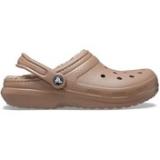 Resim Crocs Classic Lined Clog Erkek Terlik - Latte Kahverengi 