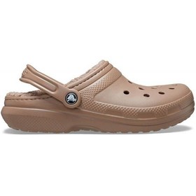 Resim Crocs Classic Lined Clog Erkek Terlik - Latte Kahverengi 