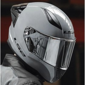 Resim LS2 Rapıd 2 Race Nardo Gri Fullface Motosiklet Kaskı Gri Camlı 