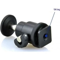 Resim Ayex Tripod Monopod Ve Hot Shoe İçin Mini Kafa 