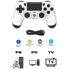 Resim Miaxtreme Kablosuz Titreşimli Oyun Kolu Joystick Ps4 Kolu Ps Tv Uyumlu 