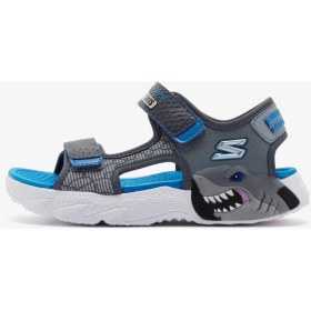 Resim Skechers S-Lights: Creature-Splash Büyük Erkek Çocuk Gri Işıklı Sandalet 400614l Ccbl 