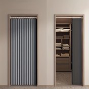 Resim 2D Kapı Perdesi, 1 Şık Katlanabilir Kapı Perdesi - Isı Yalıtımlı, Ücretsiz Asma Kancalarıyla Poliester Kumaş, Oturma Odası, Yatak Odası veya Mutfak Gizlilik Dekoru için Çeşitli Boyutlar, Oda Dekorasyon Perdeleri | Modern Pencere Perdeler | Poliester Kumaş Perdeler, Oturma Odası 