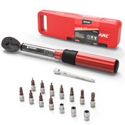 Resim 16 adet EZARC 1/4 İnç Sürücü Bisiklet Tork Anahtarı Seti, 2-20/5-25 Nm Click Bisiklet Tork Anahtarı Bit Soketleri Uzatma Çubuğu ile, 72 Dişli Ratchet MTB, E-Bisiklet, Motosiklet için - Krom Vanadyum Çelik, Manuel İşletim, Ayarlanabilir, Bisiklet Bakım Aracı|Click Anahtar Seti|Dayanıklı Yapı, Bisiklet Aksesuarları, Darbe Anahtarı Tabancası, Darbe Sürücü, 1/, Torx Nokta T, Torx Tornavida, Dinamik Anahtar, Dinamik Tornavida, Gerilim Tornavida, Bisiklet Tork Anahtarı, Dijital Tork Anahtarı 