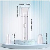 Resim Willowhaven 3ü1 Aletli Evcil Hayvan Bakım Seti Sessiz Şarjlı 2 Hızlı Kedi Köpek Tıraş Makinesi Black 