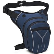 Resim Erkek Motosiklet Çantası - Su Geçirmez, Çok Amaçlı Bisiklet Ekipmanı Koyu Mavi Koyu Mavi 