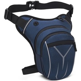 Resim Erkek Motosiklet Çantası - Su Geçirmez, Çok Amaçlı Bisiklet Ekipmanı Koyu Mavi Koyu Mavi 