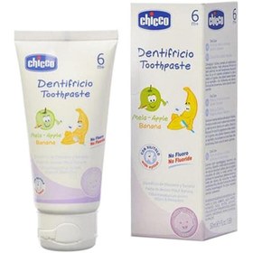 Resim Chicco Diş Macunu 6Ay+ 50 Ml (Elma&Muz) 
