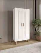 Resim Afilli Aslan Kapaklı Portmanto Vestiyer Tamamı Mdf 