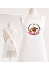 Resim Bk Gift Kişiye Özel İsimli Çapraz Askılı Beyaz Mutfak Önlüğü - 16, Aşçı Önlüğü, Şef Önlüğü, Anneye Hediye Kobitmeyencom35950 Bk Gift Renkli 