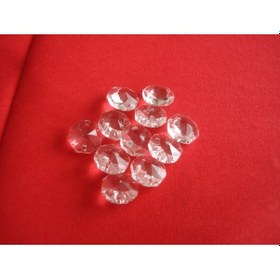 Resim Octagon Klipsli Kristal Avize Taşı 1.Sınıf Cam 14x14 Mm - 200 Adet 