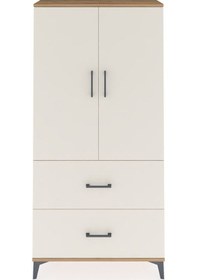 Resim Arges Dolap 3 Raflı 2 Çekmeceli 2 Kapaklı 88x30x182 Çam-aytaşı Çam 