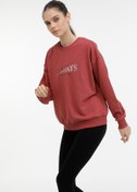 Resim WL DELLA 16GD22 3PR PASTEL BORDO Kadın Sweatshirt Kinetix