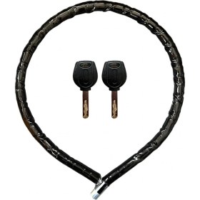 Resim Yuma YM-752 Motorsiklet Kilidi Anahtarlı Körüklü Siyah ( Boy : 120CM-ÇAP : 22MM ) - Lisinya 