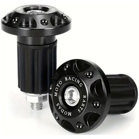 Resim Turcoshop11 Honda Yamaha Ktm Off-road Motorcycle Siyah Bar End Plug Kapak Slider Aksesuar 